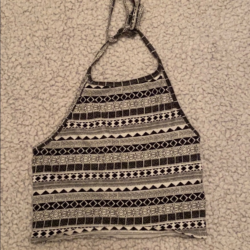 Aeropostale Cropped Tie Tank Top